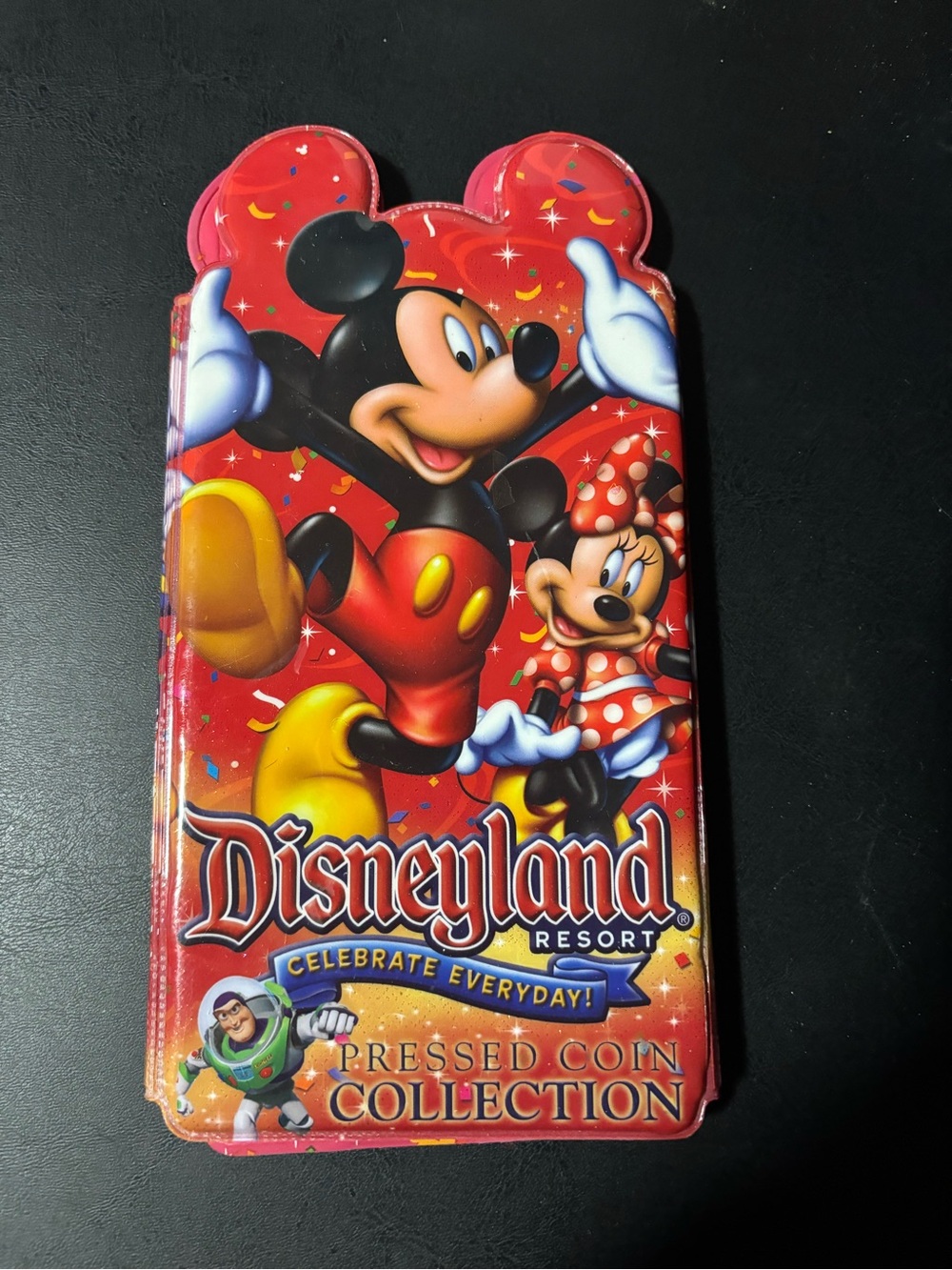 Disneyland Resort Mickey & Minnie Red Pressed Coin Collection Case